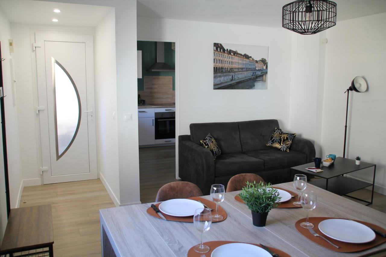 Besançon appartement T2 sur cour intérieure proximité gare Exterior foto